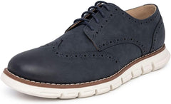 Mens Wingtip Lace up Oxford Shoes Brogue Cushioned Dress Shoes for Men Lightweight Comfortable Italy Fashion